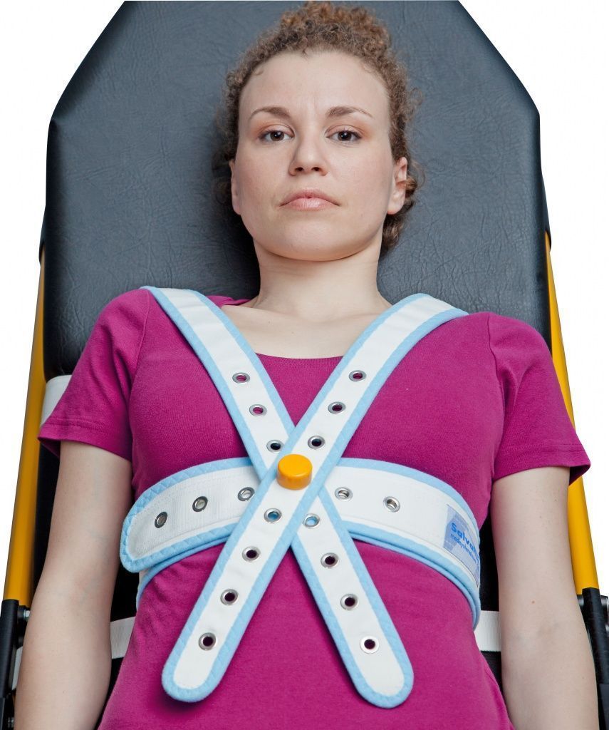 Комплект для фиксации грудной клетки при перевозке пациента на каталке | носилках, размер M | L от интернет-магазина palliativ.pro